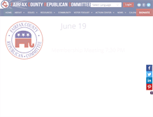 Tablet Screenshot of fairfaxgop.com